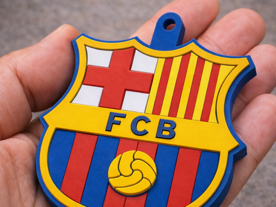 Abridor destapador de latas escudo Barcelona FC 3D