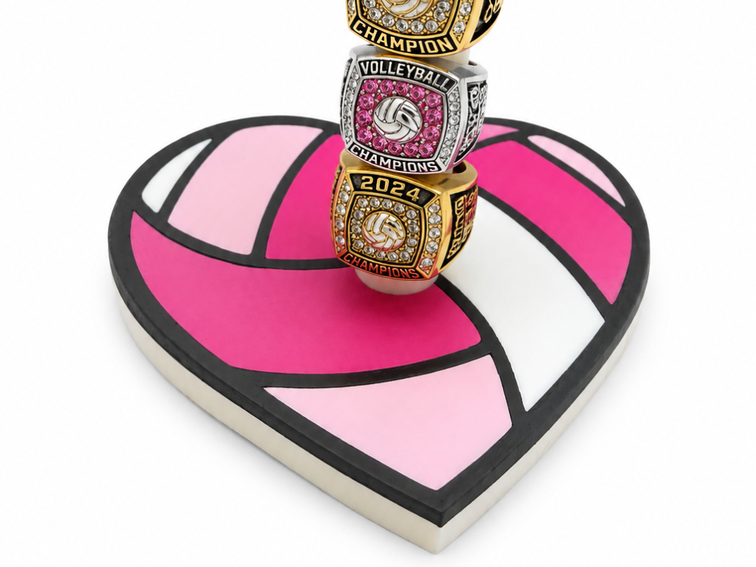 VolleyBall Ring Stands/ Heart & Ball Shaped