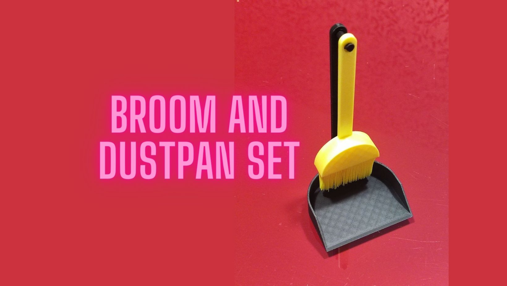 Broom and dustpan set