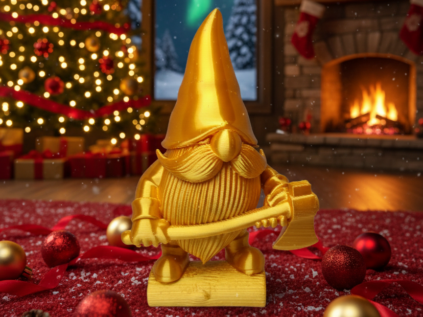 Gnome Bucheron Winter