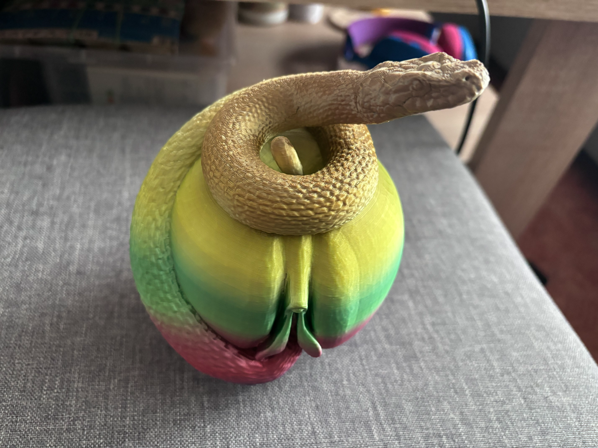 apple with snake