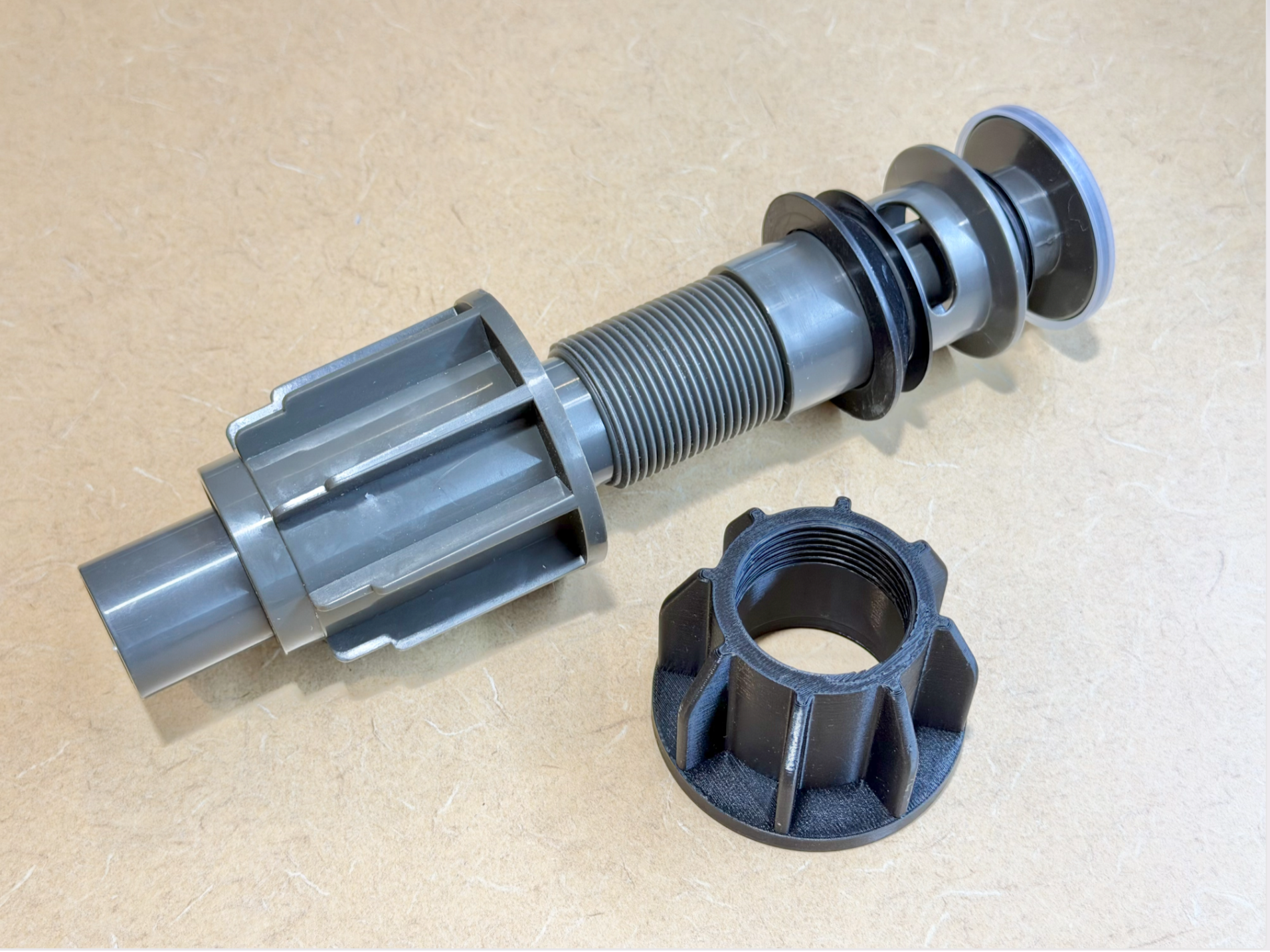 Bathroom sink drain Threaded Nut