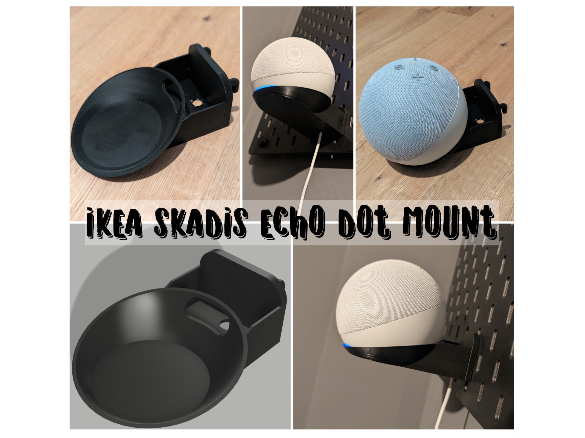 IKEA Skadis Echo Dot Mount