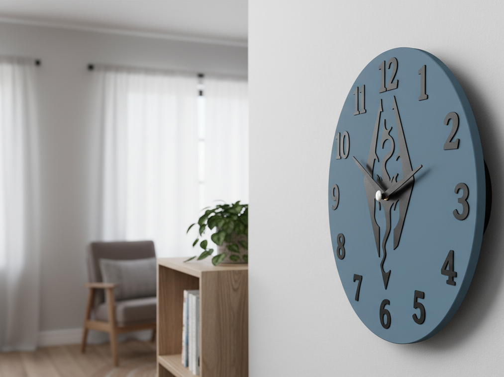 The Elder Scrolls V: Skyrim Clock on Wall