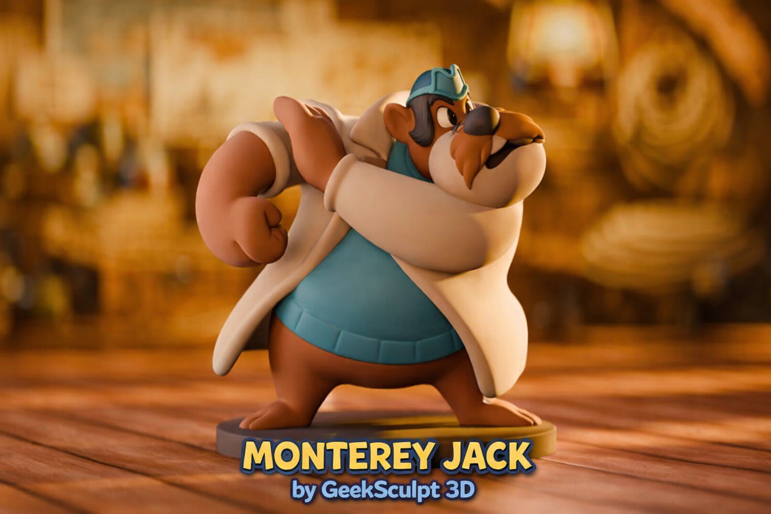 Rescue Rangers Monterey Jack Cartoon Figurine