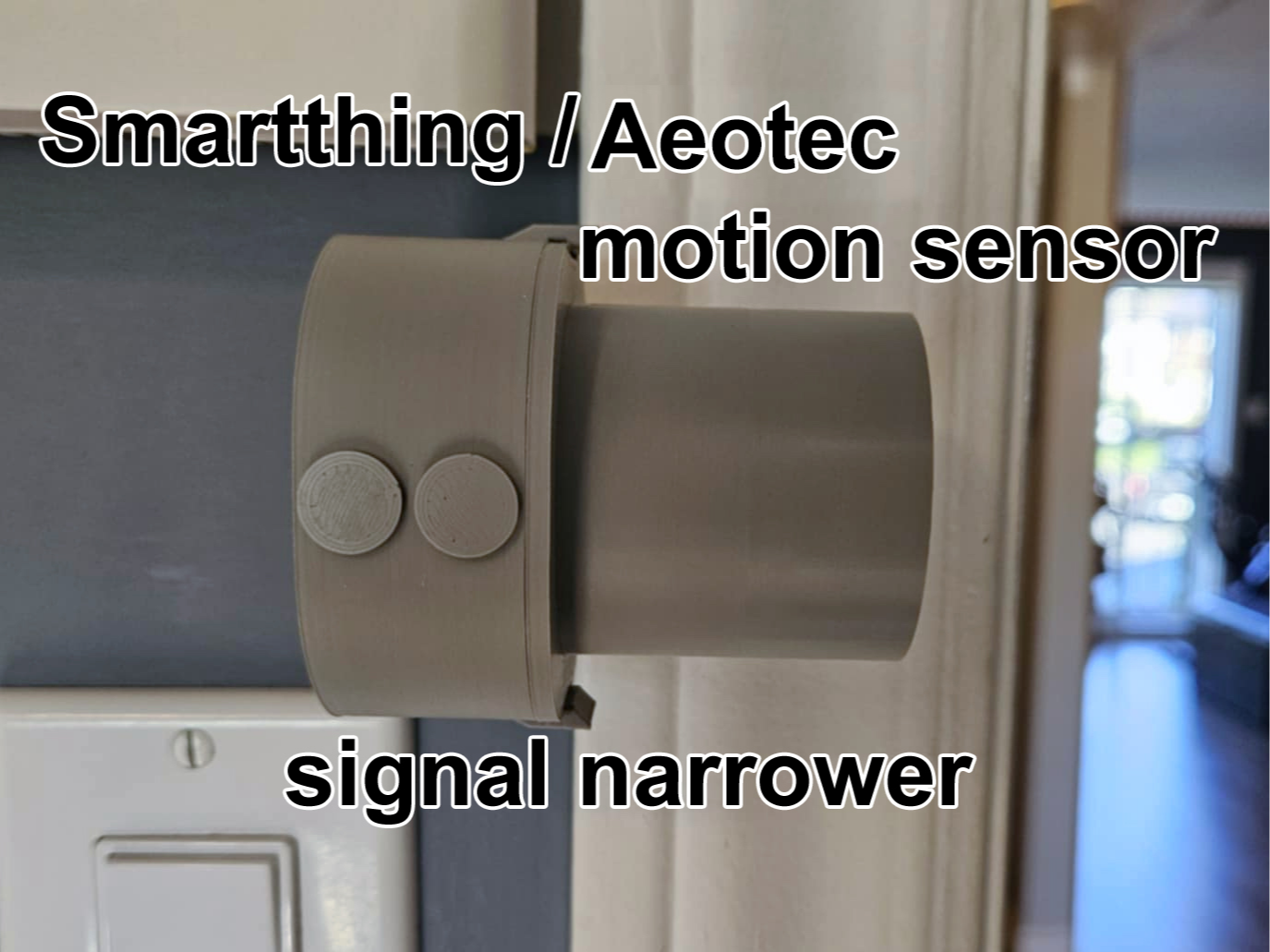 Smartthings / Aeotec motion sensor signal narrower