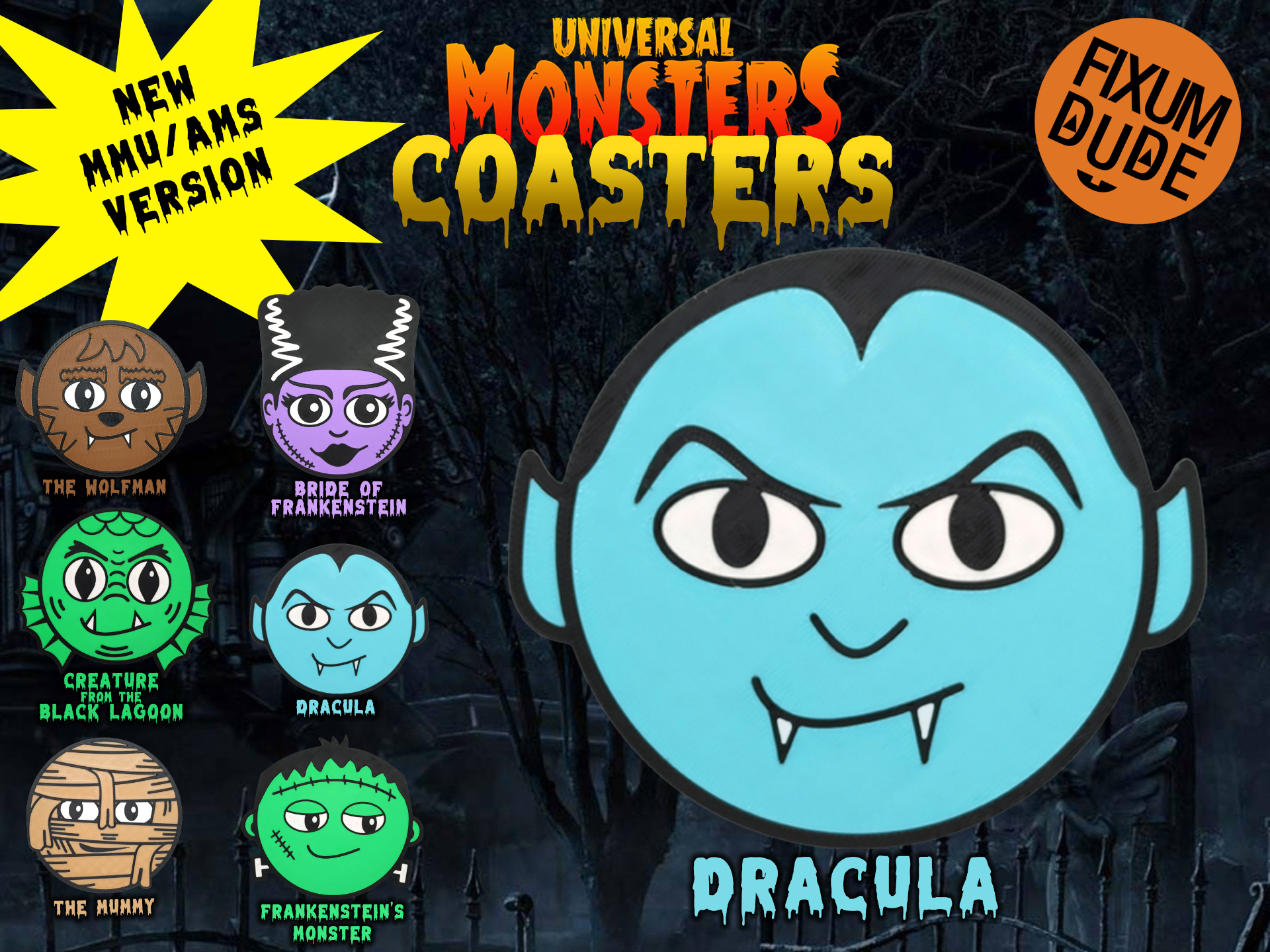 Universal Monsters Coasters MMU/AMS - Dracula