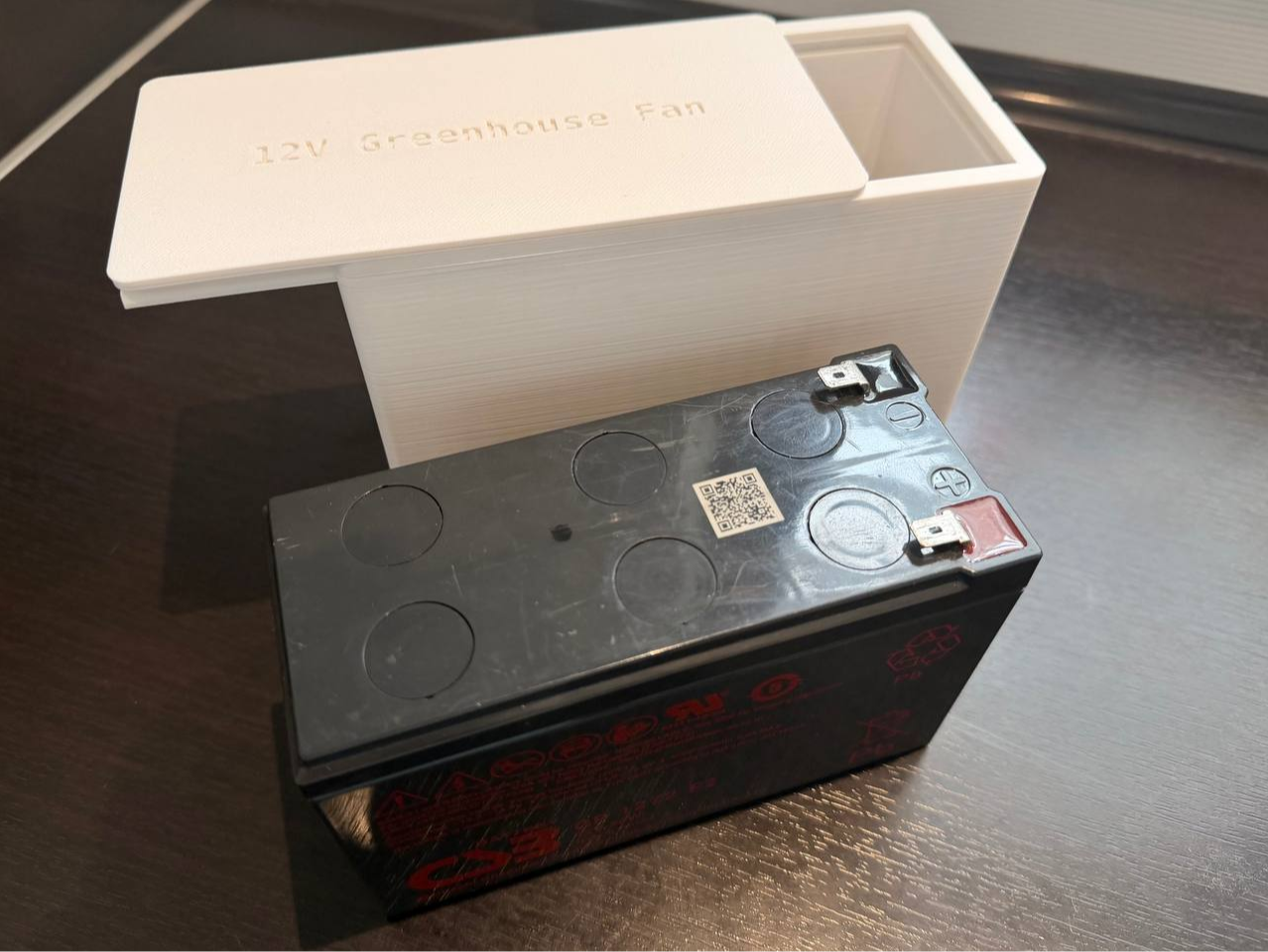 12V Battery Box with Sliding Lid