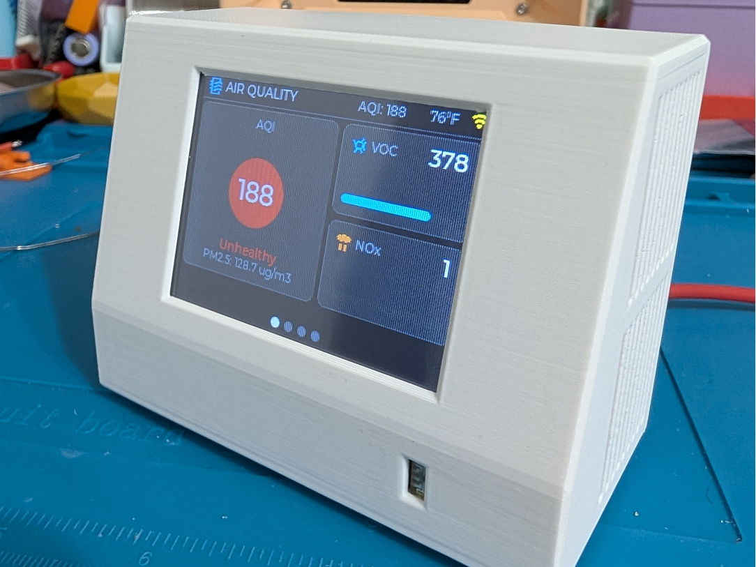 Smart Air Quality Station & Dashboard Enclosure