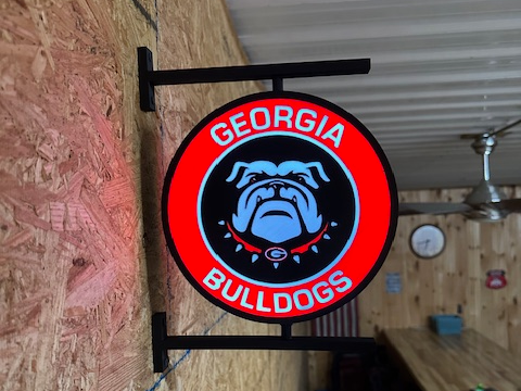 Georgia Bulldogs light box