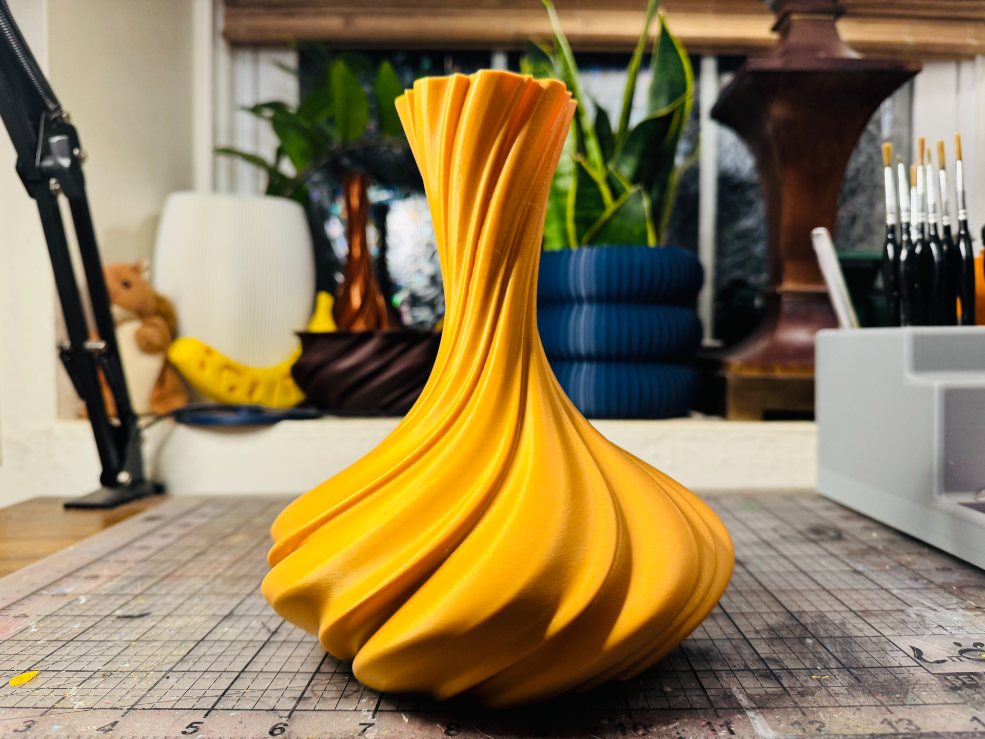 "Ripple Decanter" Contemporary Spiral Vase