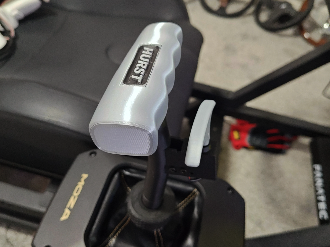 Moza AB9 Hurst T handle Shifter knob - bent rod