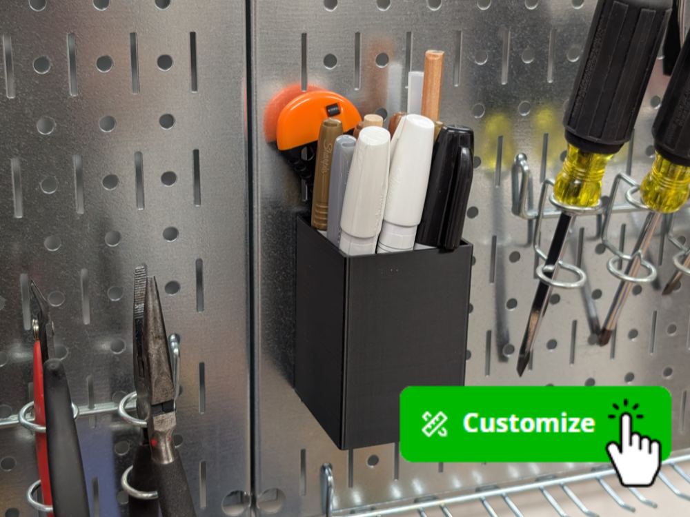Wall Control - Customizable Peg Board Bin