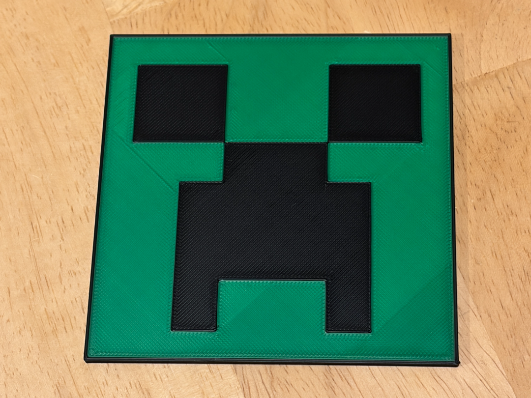 Minecraft Creeper Face with black border