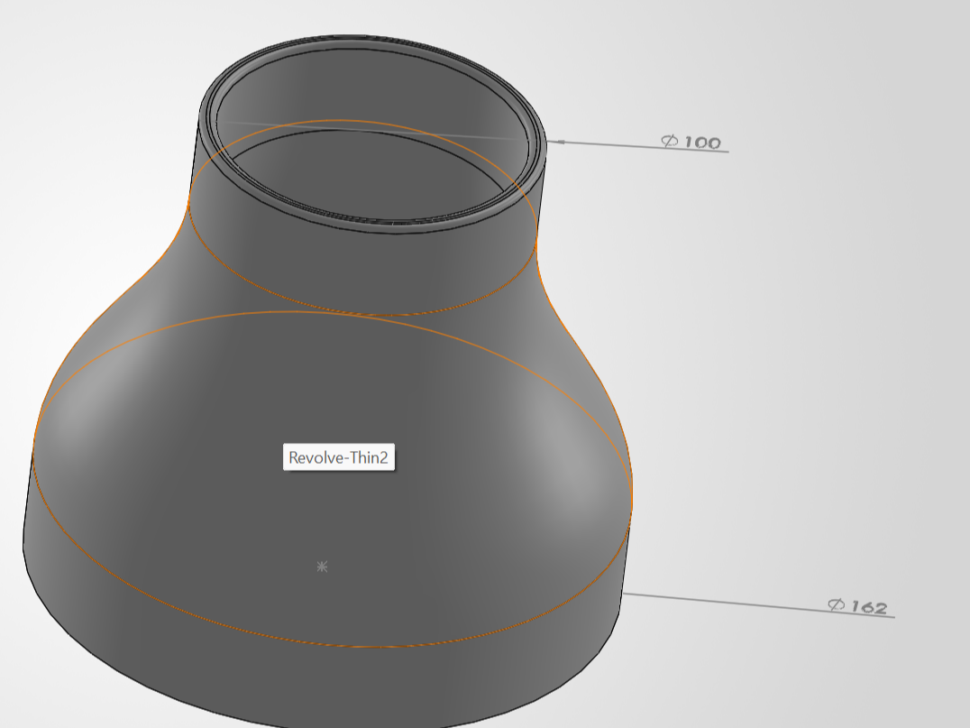 Air Duct Adapter – 160 mm → 110 mm (Reducer)