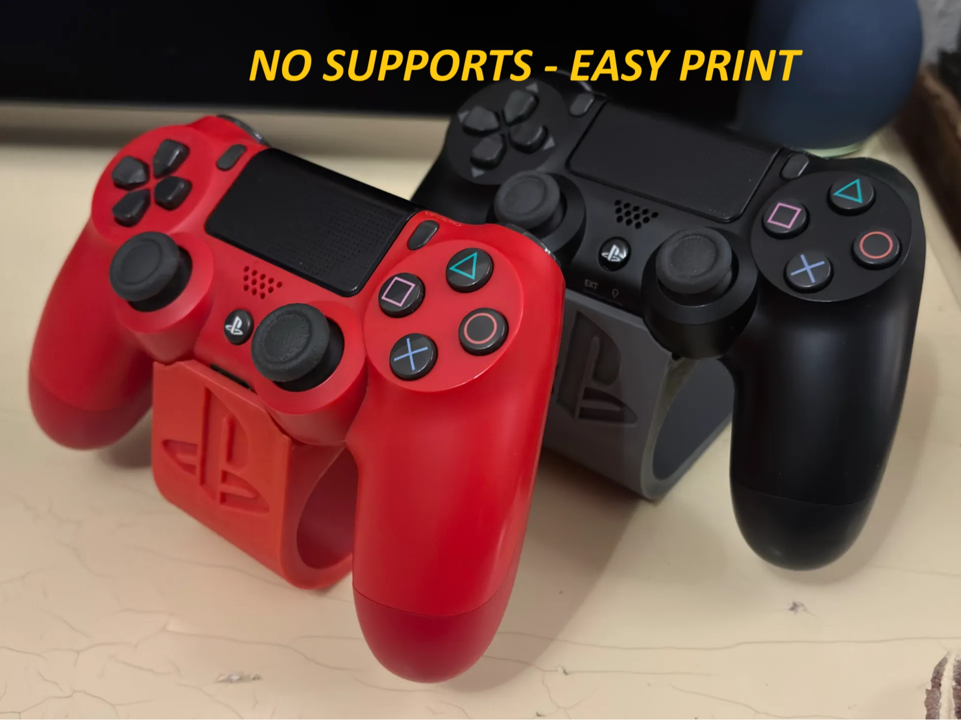 PS4 Controller Stand - No Supports - with Logo