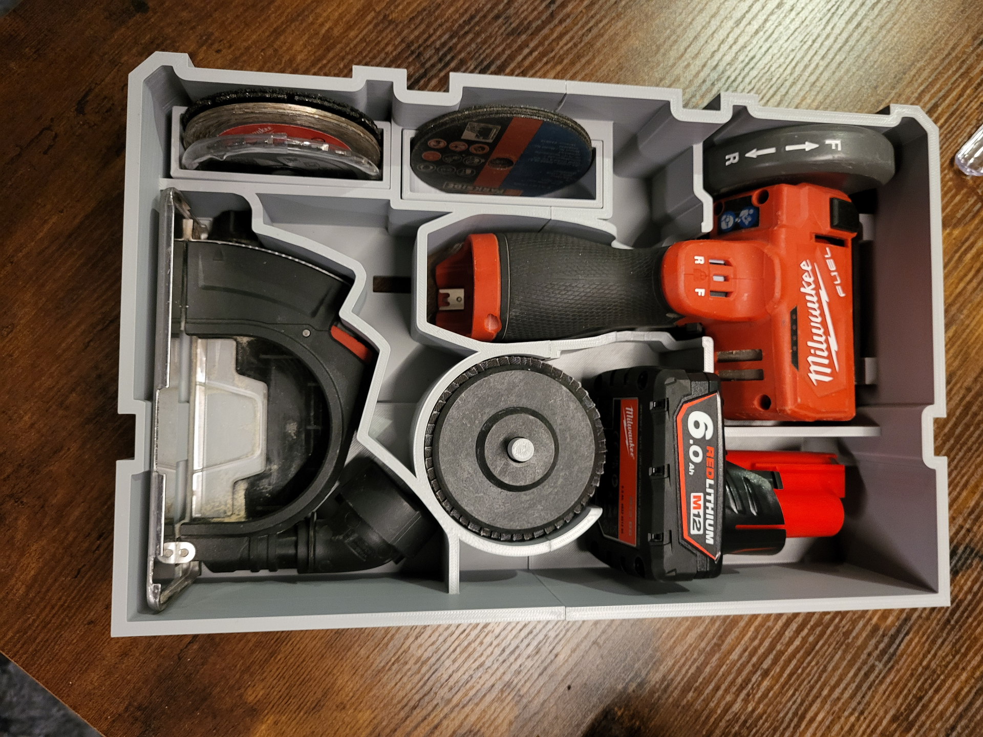 M12 Cutoff Tool organiser for Packout Drawer