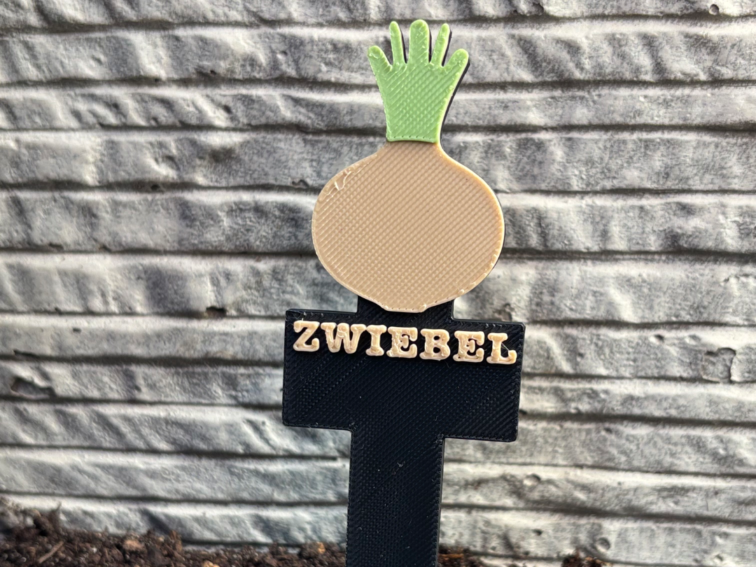 Pflanzenschild Gemüseschilder Zwiebel Onion Garten