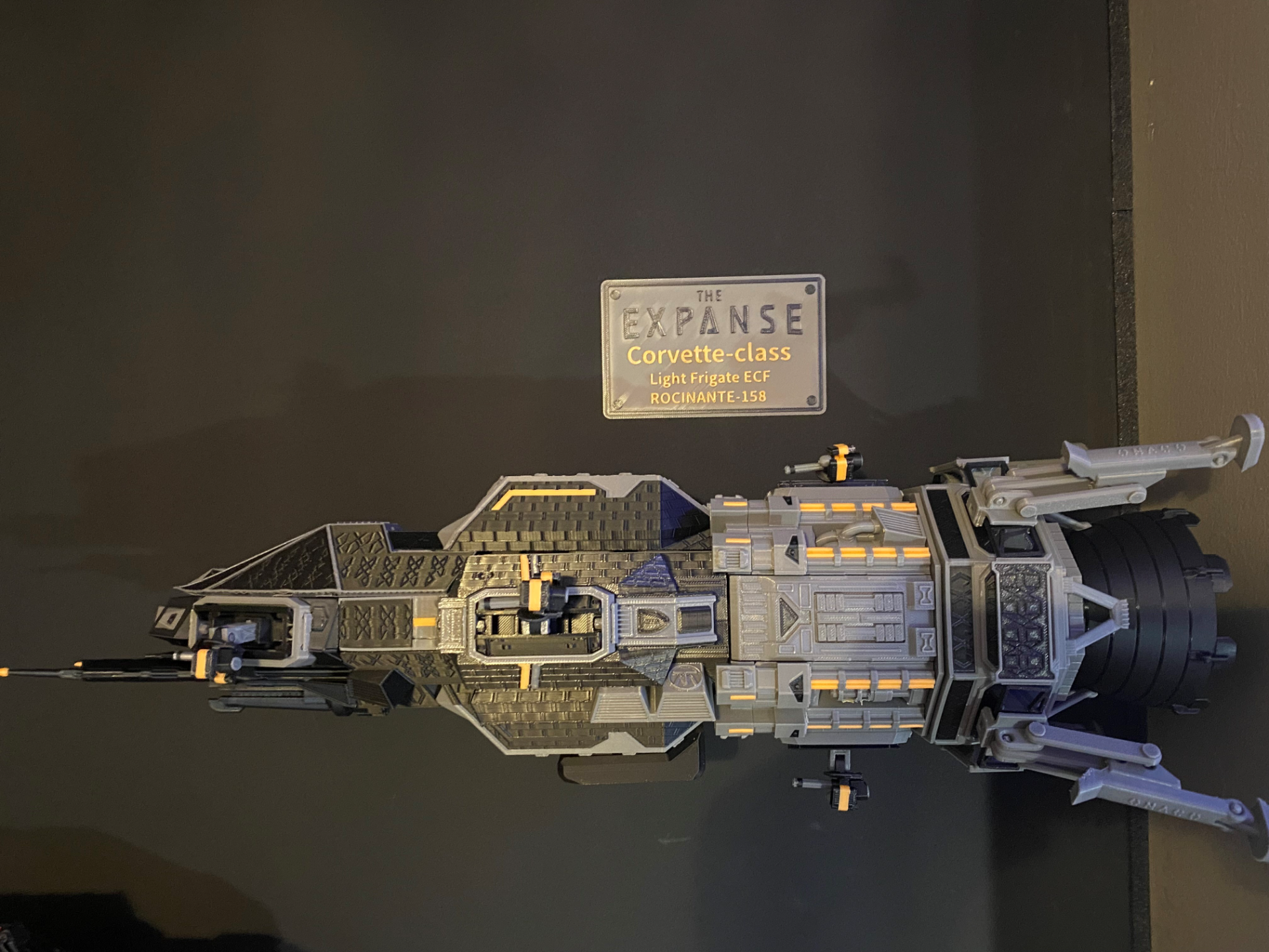 Low profile wall mount Corvette Class ROCINANTE158