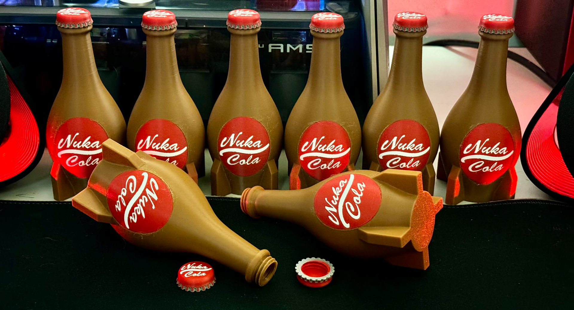 Fallout Nuka Cola AMS Bottle and Cap