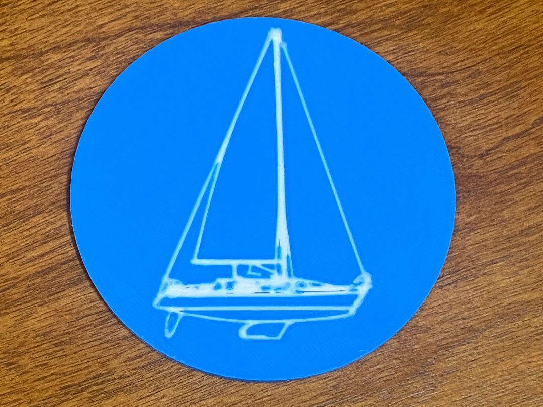 Catalina Sailboat Coaster