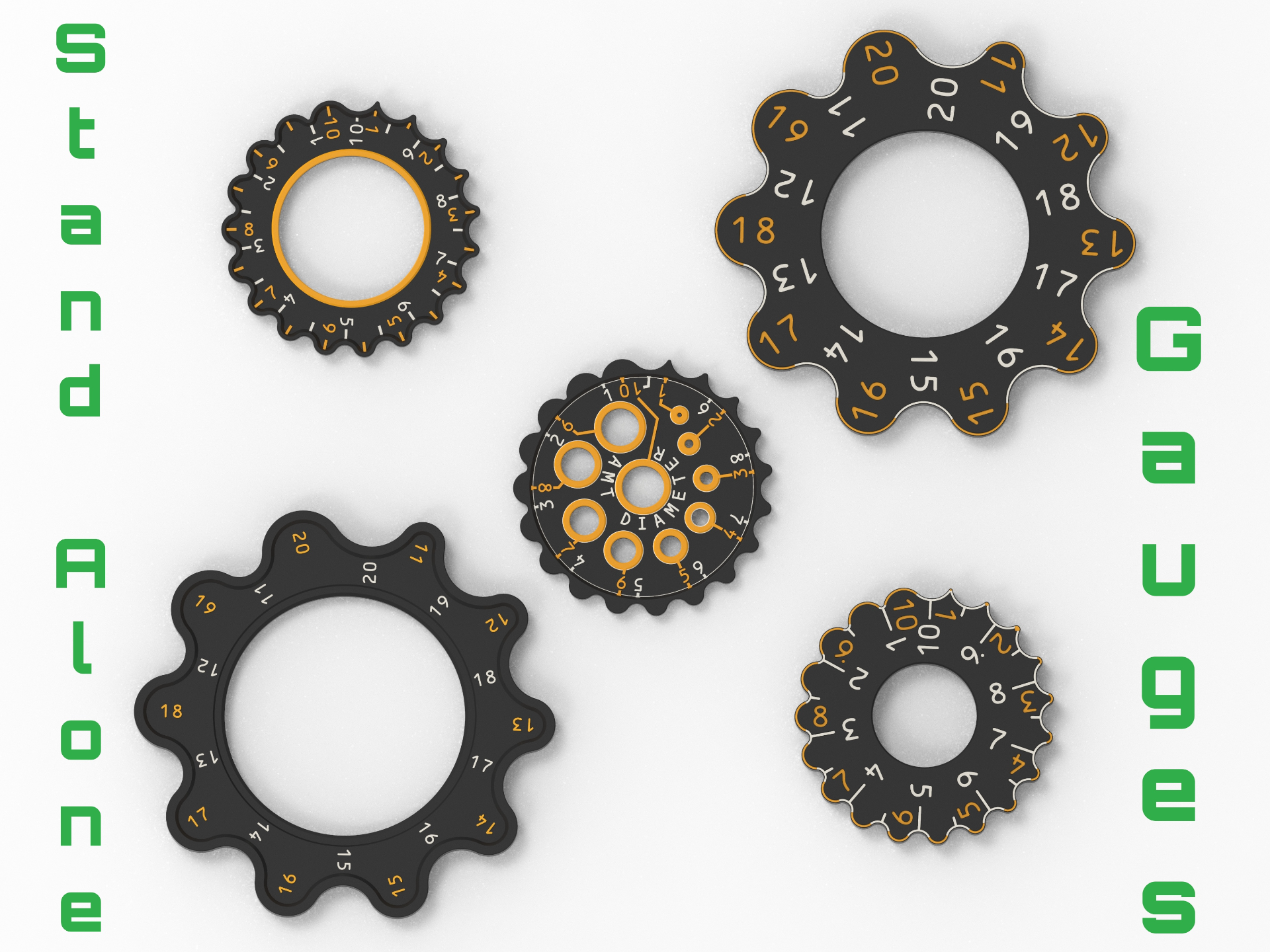 Fillet Diameter Radius Gauge - Stand Alone Variants