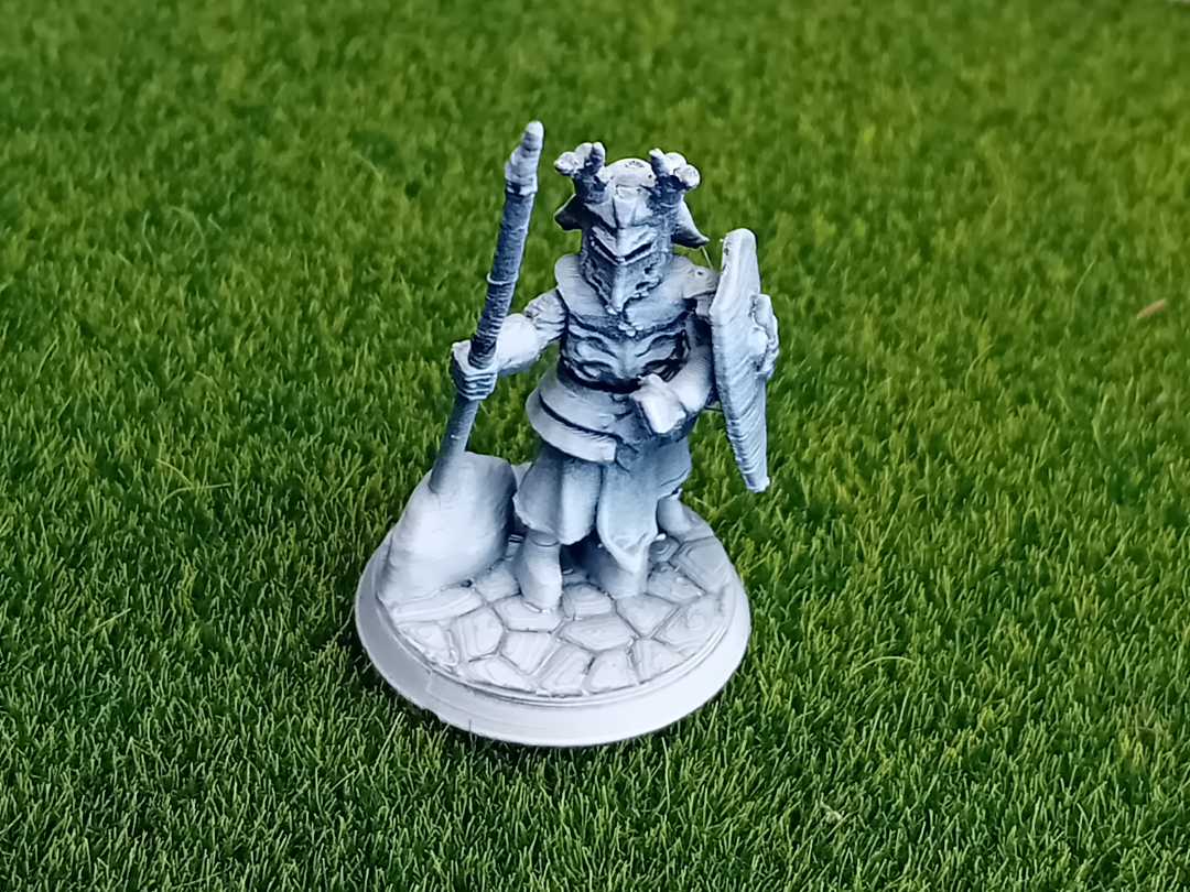 Dnd knight with spear-wargaming spearman-d&d mini