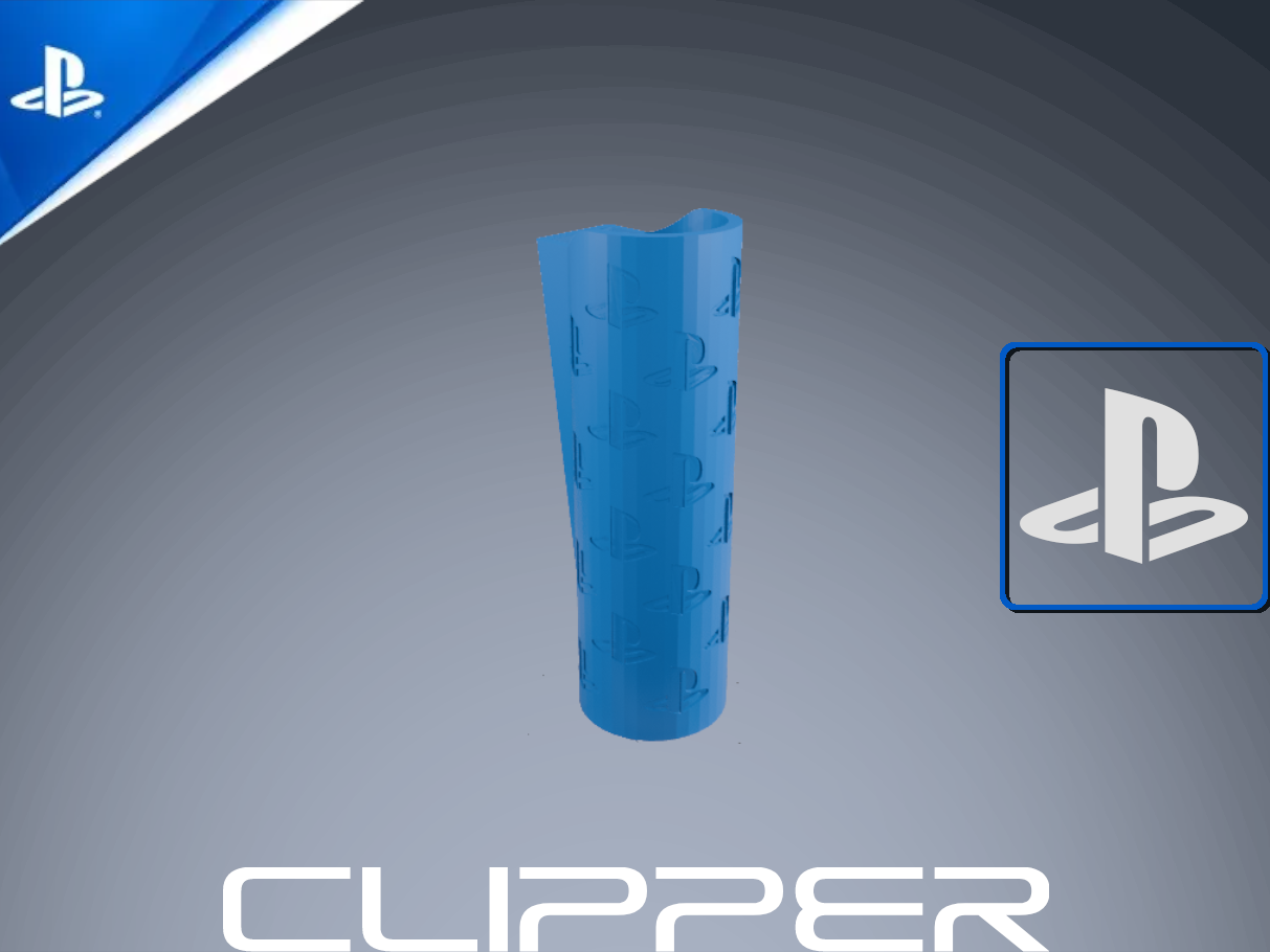 [Clipper Sleeve] PlayStation Brand/Logo Pattern