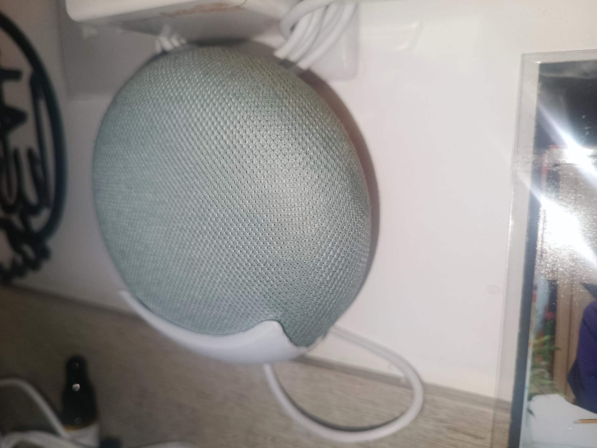 minimalistic Google home mini wall holder