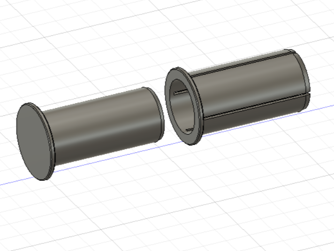 Ø 25 mm x 50mm Steckverbinder