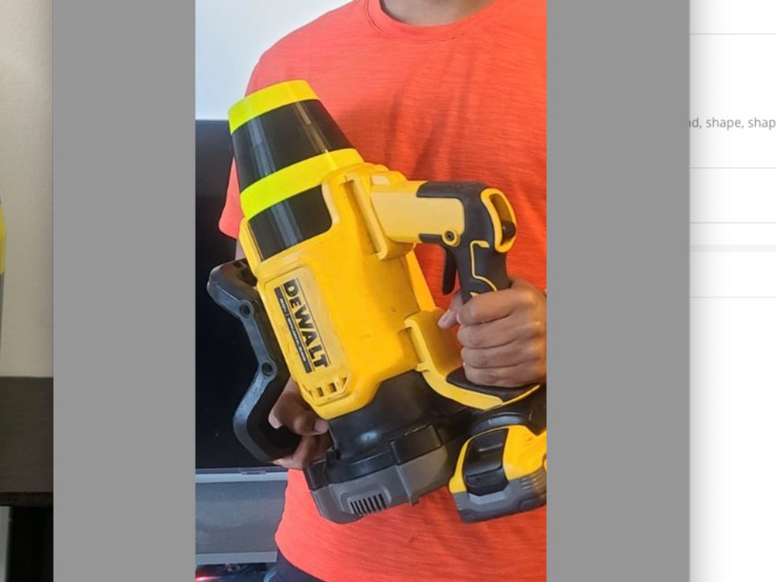 Dewalt stubby nozzle for DCBL722