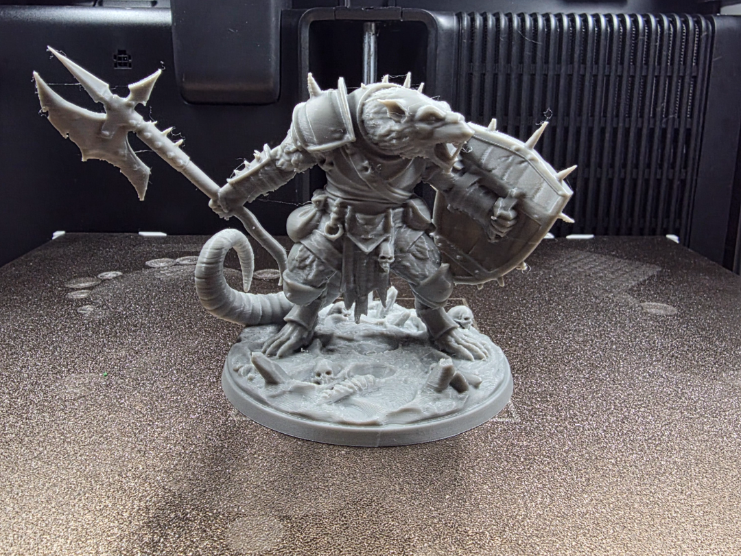 Skaven Warlord - Ratman Warrior with Halberd