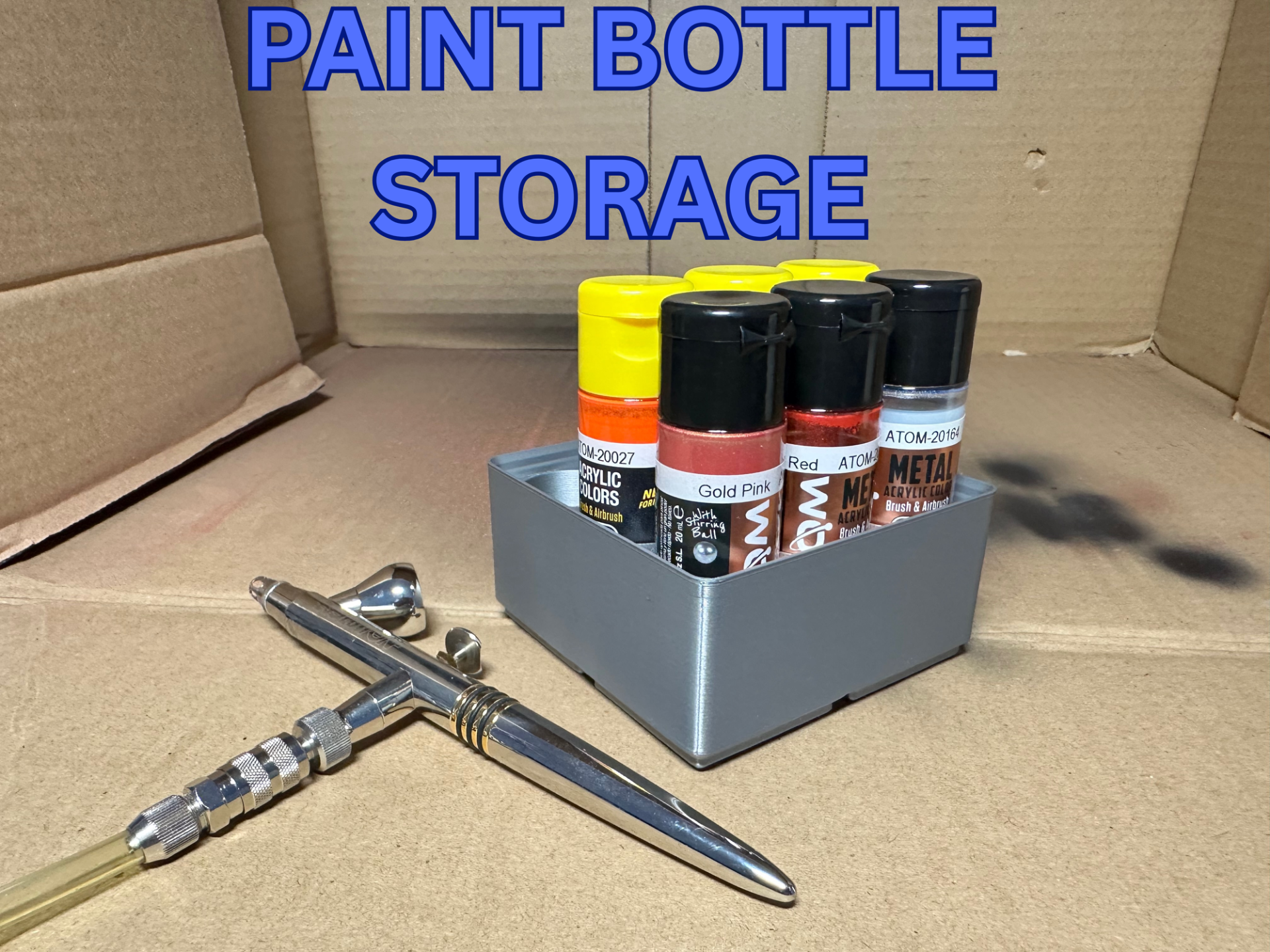 GridFinity paint bottle storage