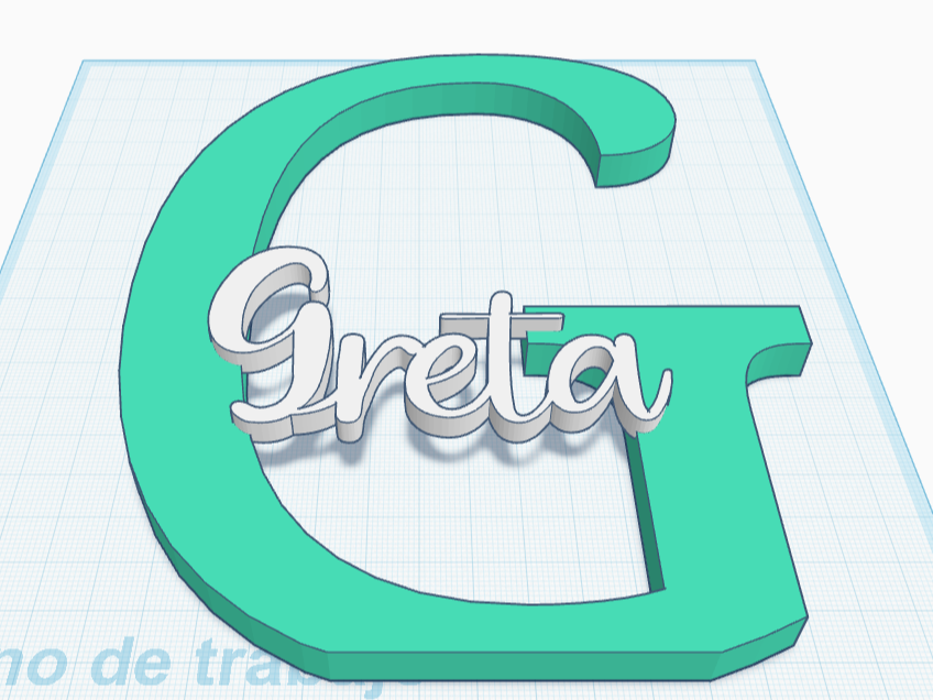 Greta Name with Initial