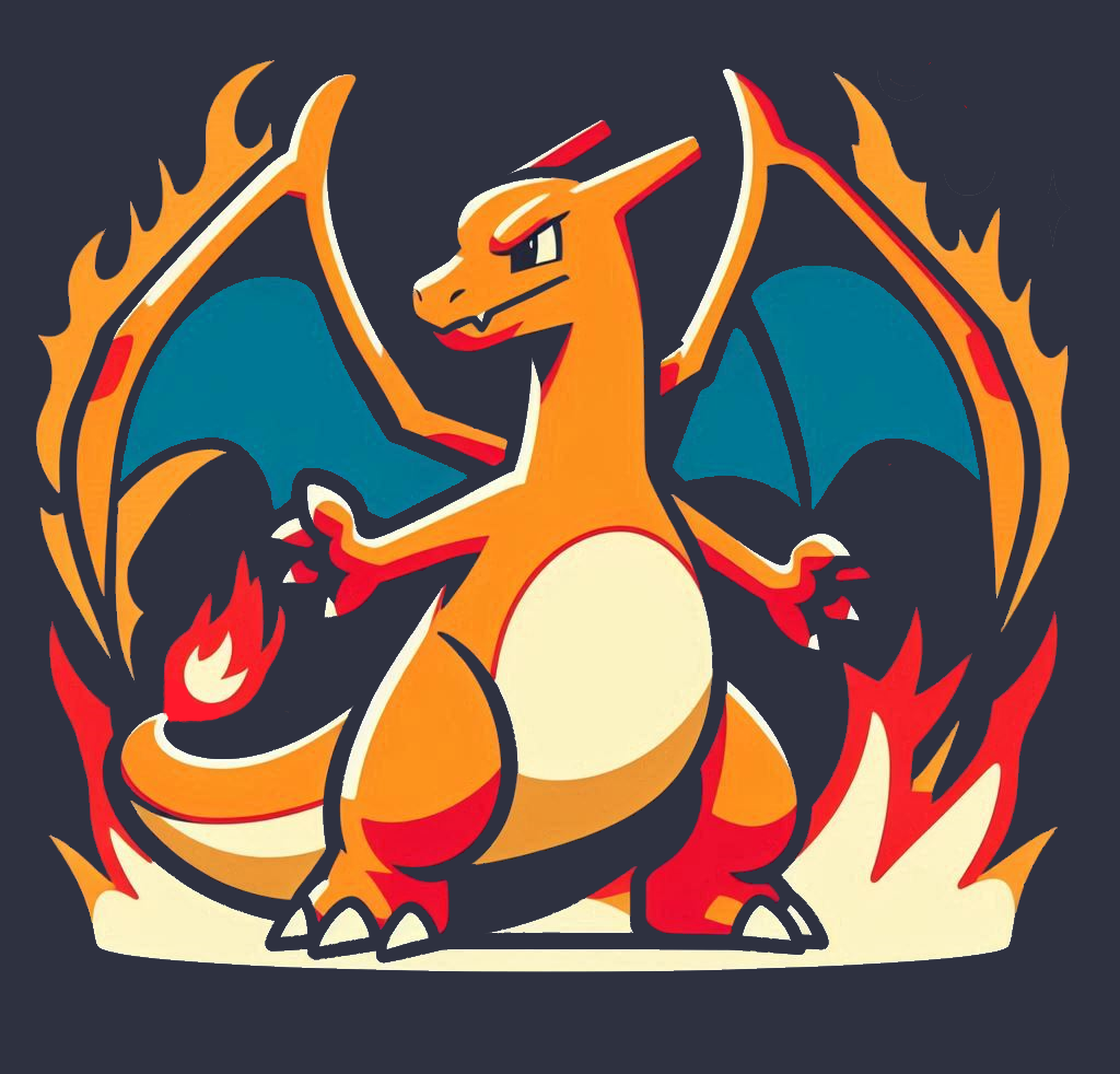 Charizard Multicolor illustration stylized