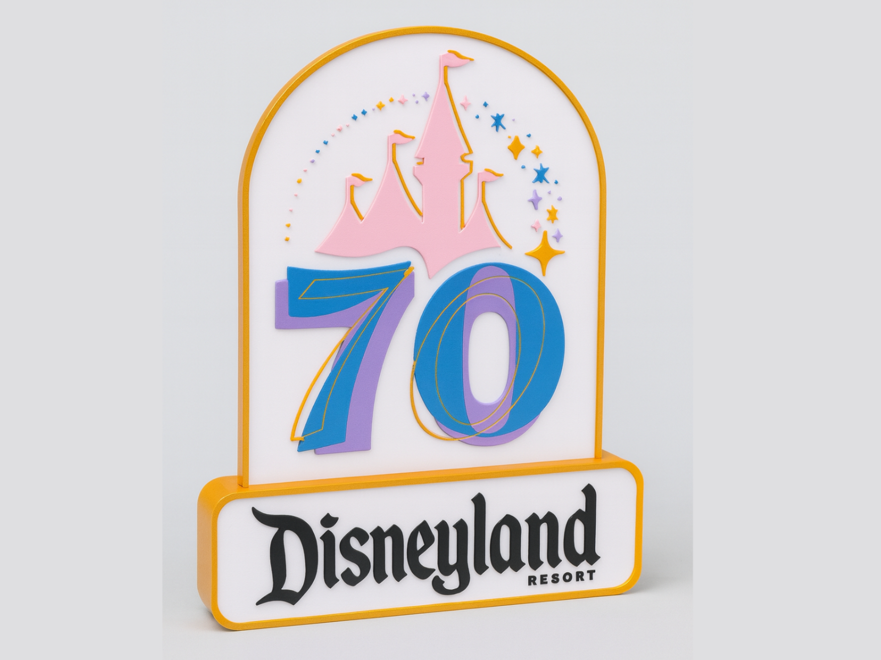 Disneyland 70th Anniversary Display Sign