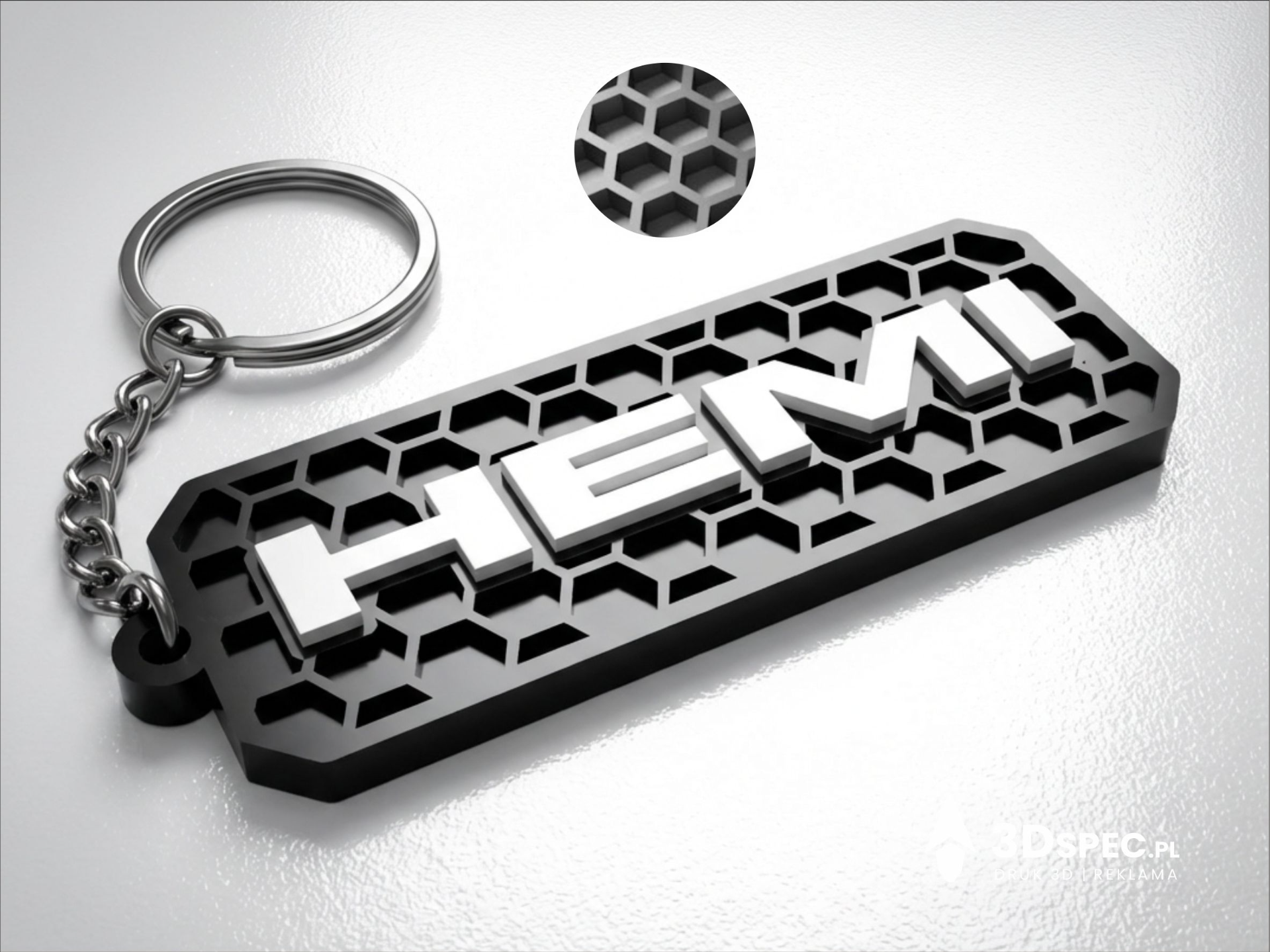 HEMI logo keychain