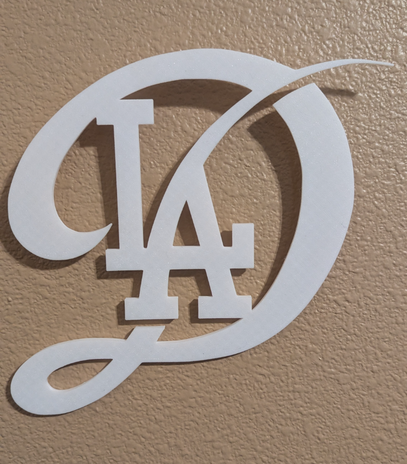 Dodgers City Connect Logo Sign 2024