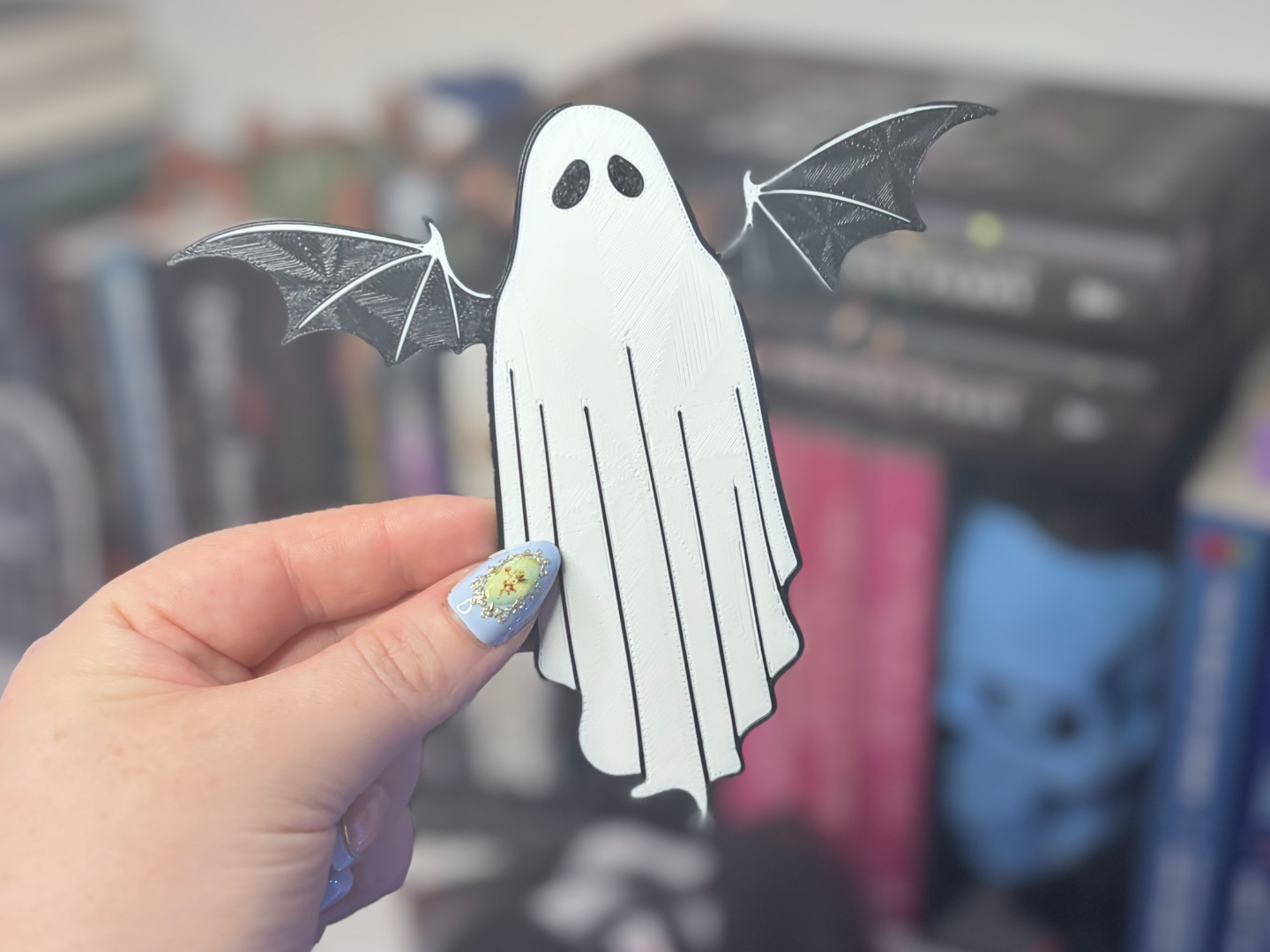 Bat Ghost Layered Bookmark