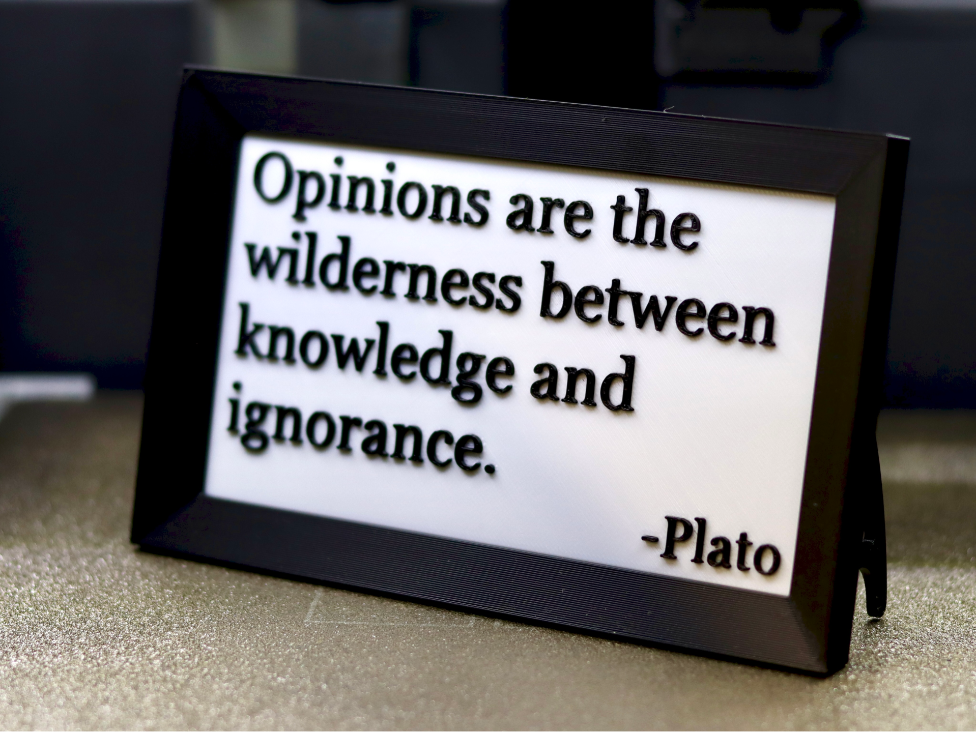 A Deep Quote for Shallow Desks