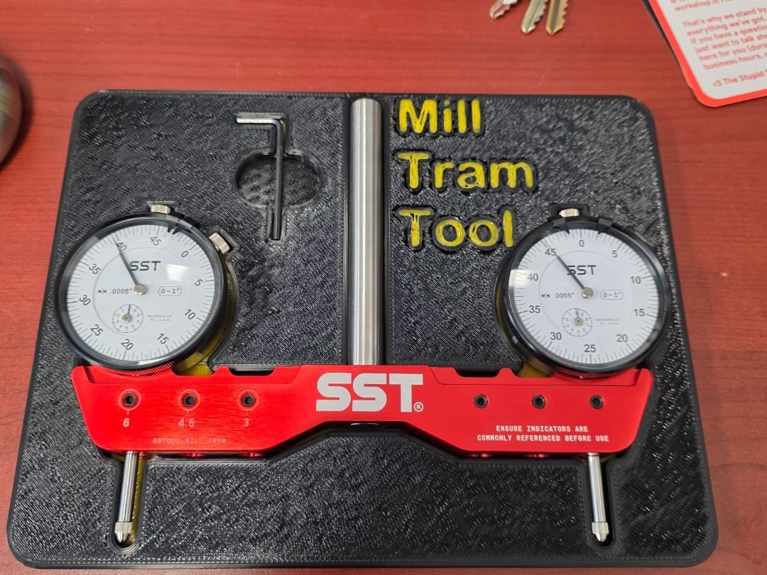 SST 6" Mill Tram Tool Tray