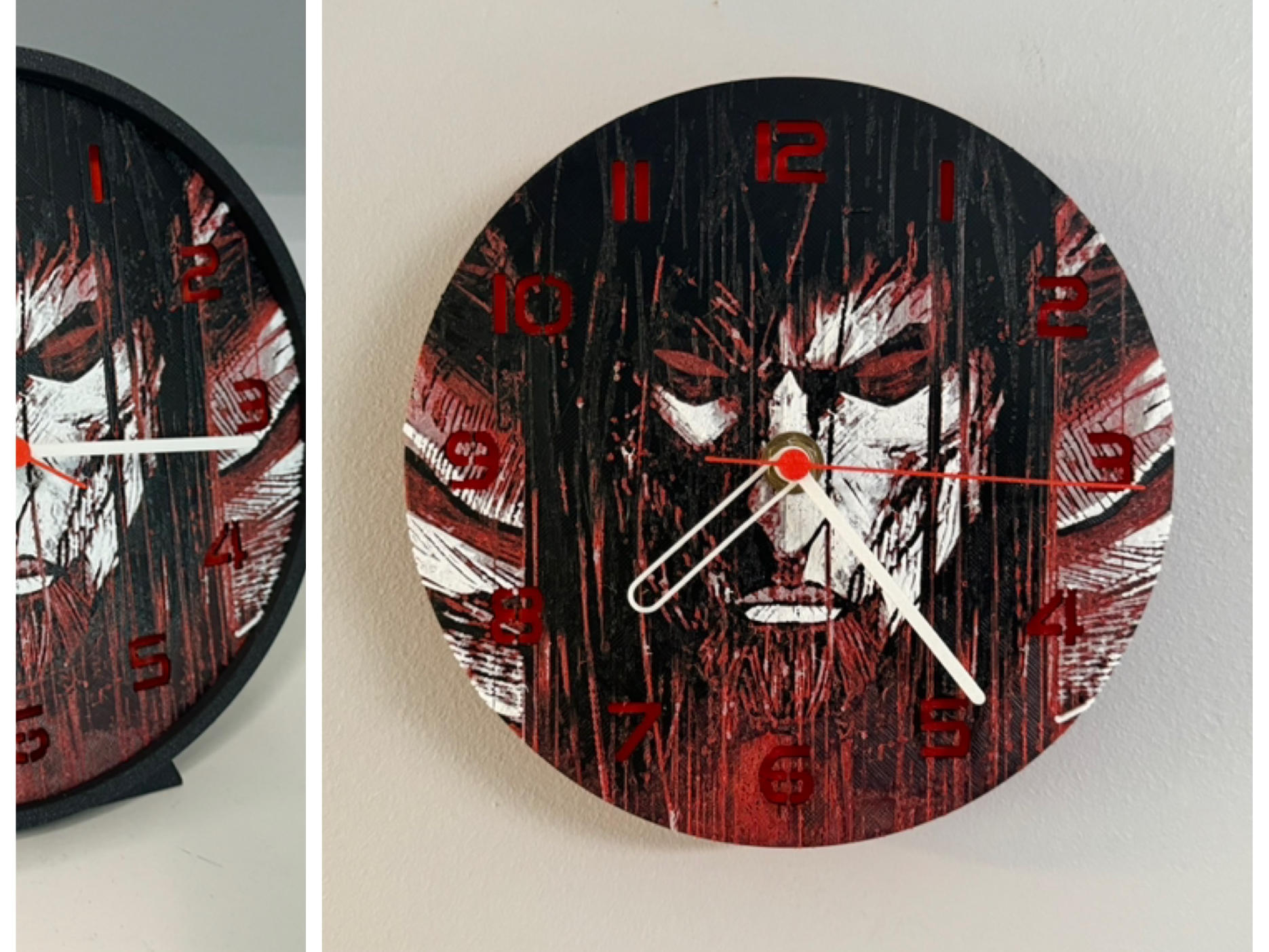 Wall Clock Attack on Titan Eren Jäger Hueforge