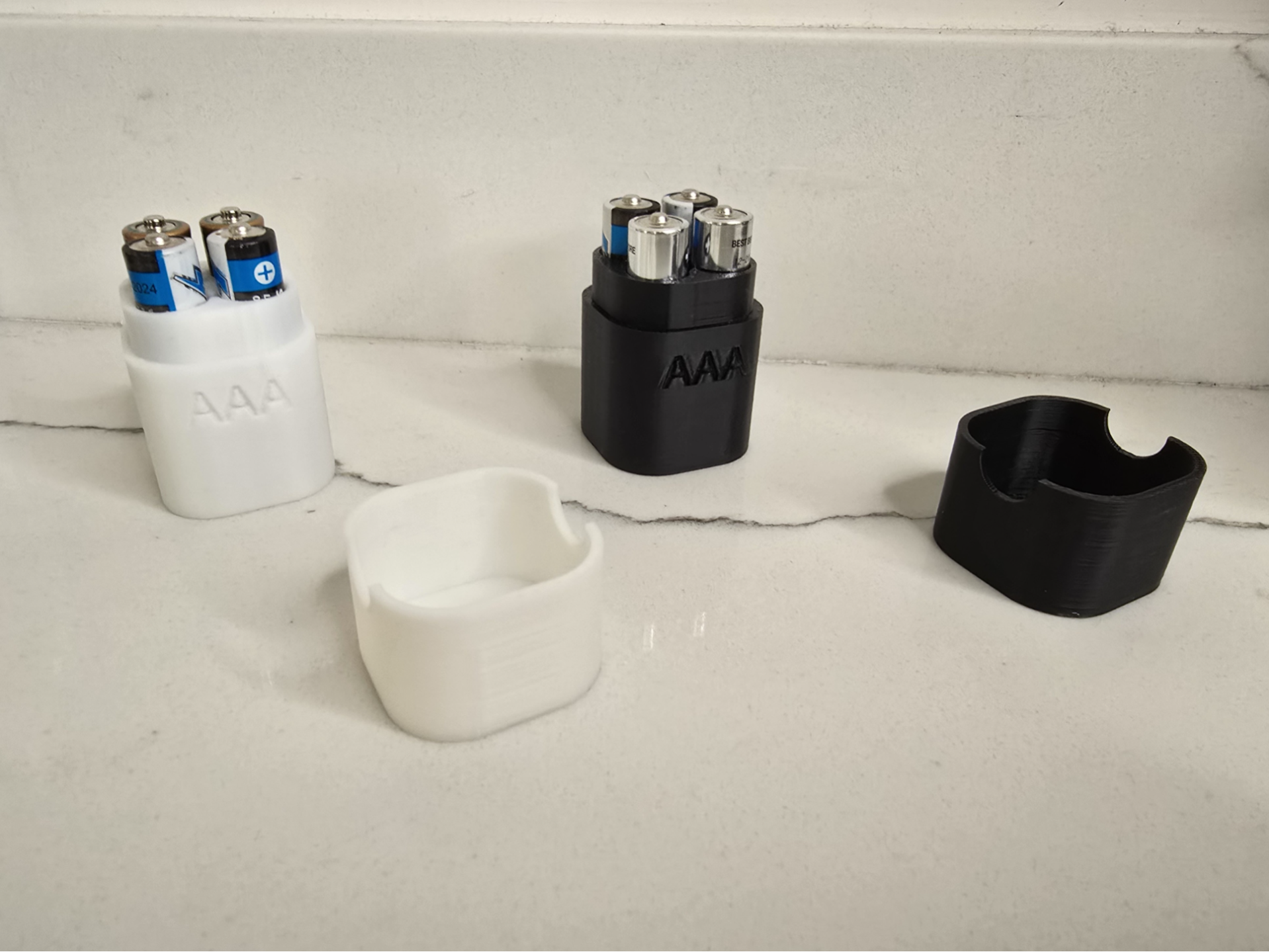 Mini AAA battery travel case
