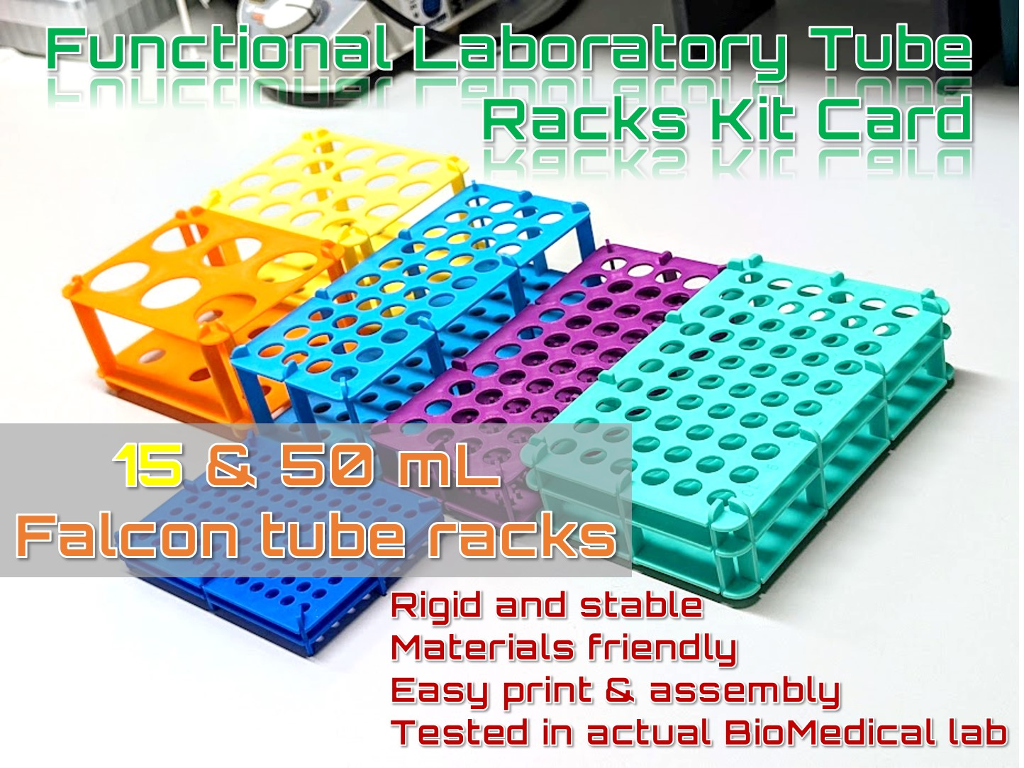 Falcon conical centrifuge tubes rack (15 & 50mL)