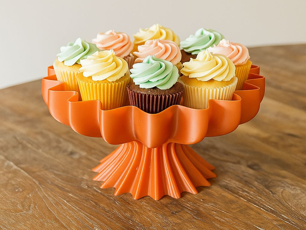Spiral Pedestal Vase & Cupcake Stand