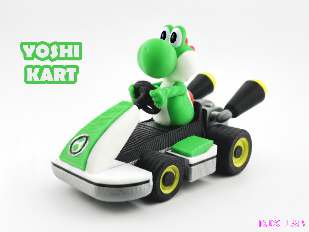 Yoshi Kart – Super Mario Style Racing Model