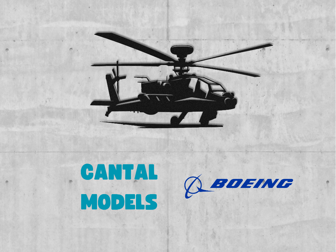 AH-64 APACHE ATTACK HELICOPTER #1 | 2D WALL ART