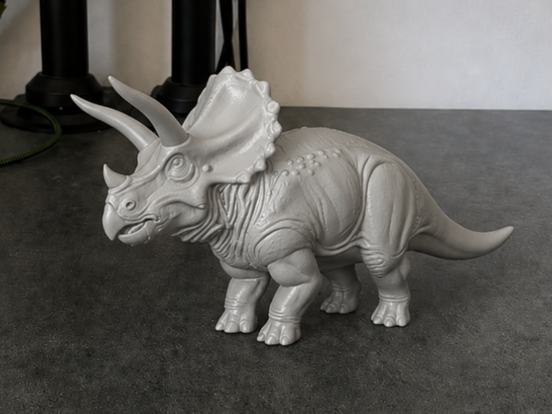 Triceratops Dinosaur Figure Realistic Prehistoric