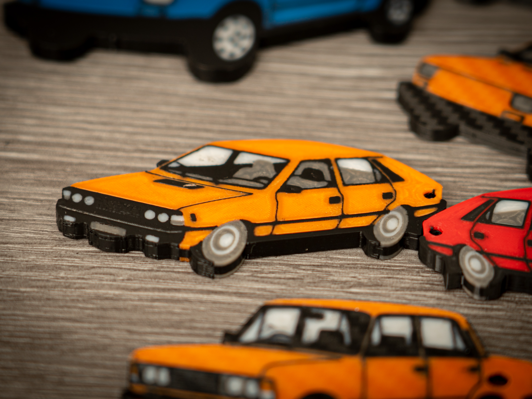 Classic 80s Hatchback Keychain