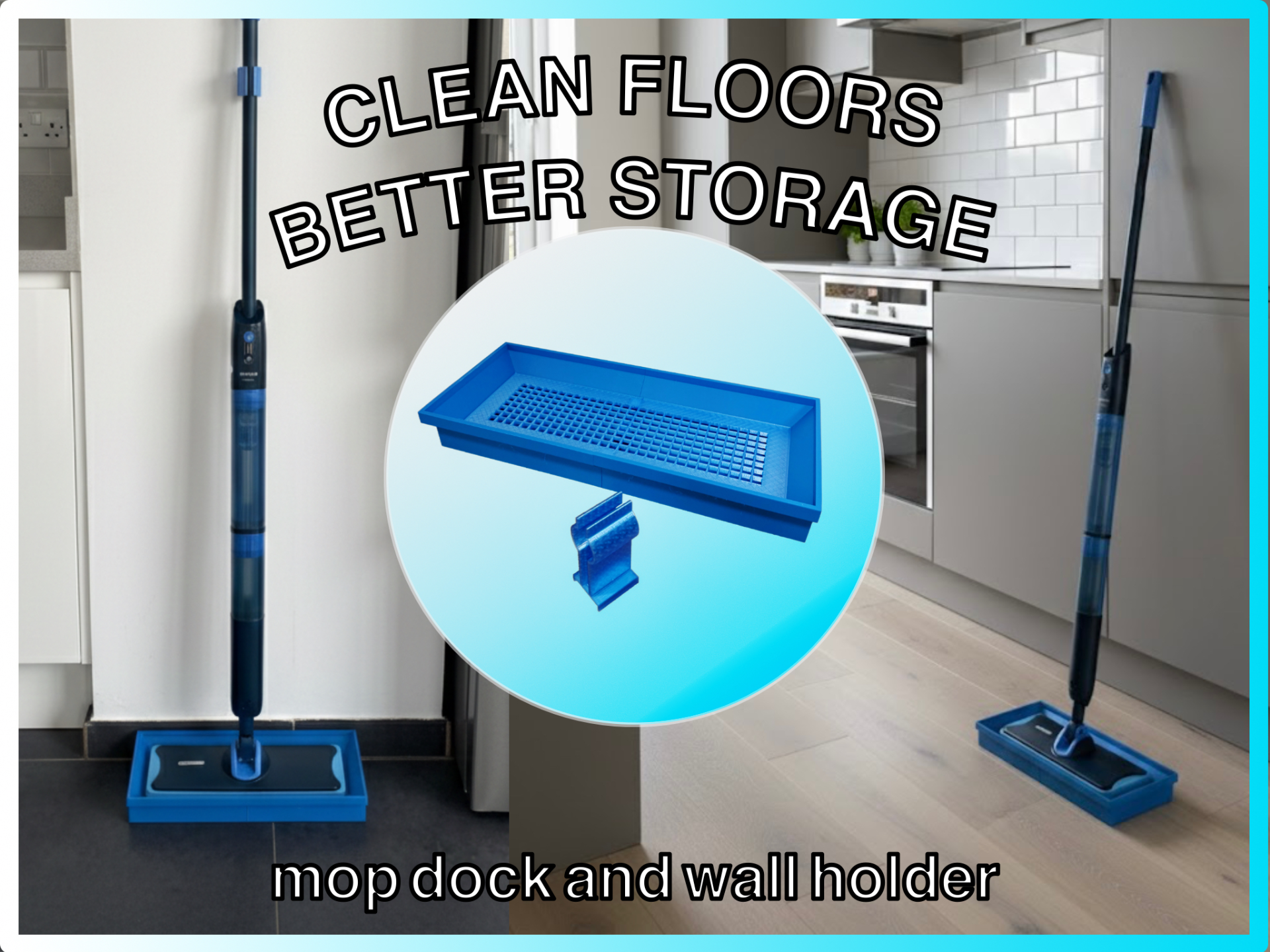 Philips OneUp Mop Dock – Deluxe with Wall Holder